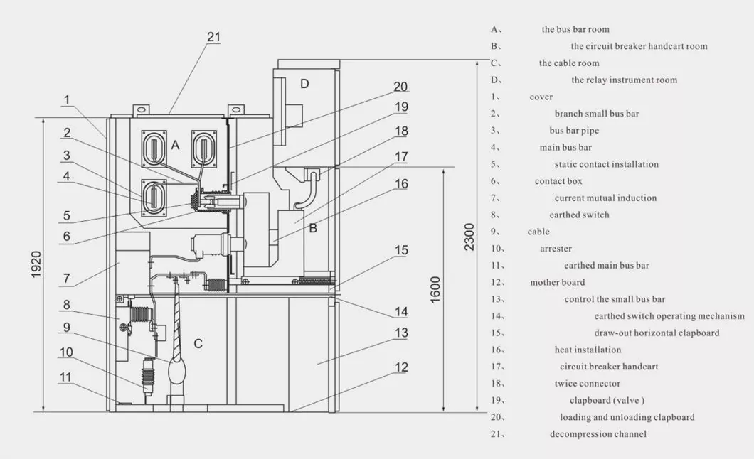 KYN28 Armored Removable AC Metal Enclosed Switchgear