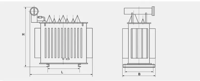 Outdoor Threephase Oil Immersed Electric Transformer