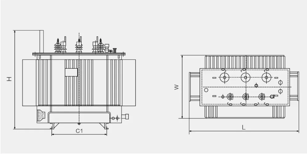 S13 10KV All Copper Oil Immersed Power Transformer